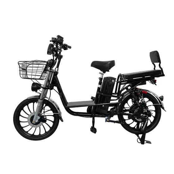 20-inch Ilan Princess II instrument head front and rear oil dish brushless gearless motor lithium battery electric bicycle